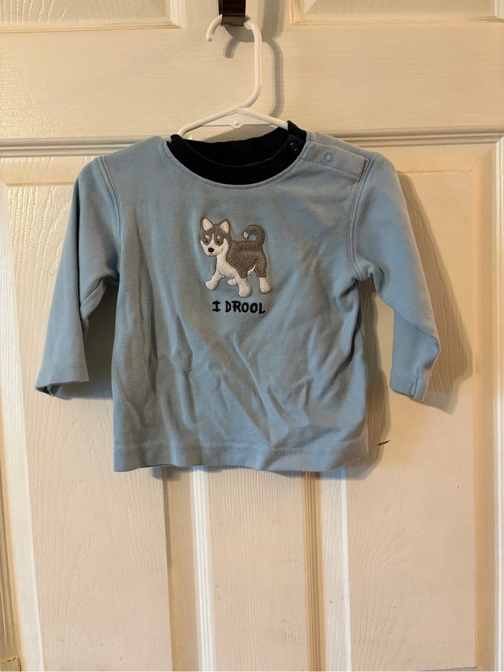 Gymboree Husky Jean Overalls and Undershirt, 12-18 months